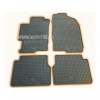 Covorase Cauciuc Auto Mazda 6 I (2002-2007) Gri Grafit - Presuri Interior, Margine Protectie 1cm, Fara Miros