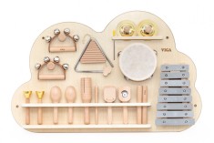 Jucarie de perete cu activitati, Viga, Instrumente de percutie