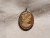 Argint MEDALION si BROSA CAMEE pe SCOICA autentica AUSTRIA 1900 manopera EXCEPTIONALA de colectie SPLENDIDA