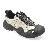 Pantofi GRYXX alb-negru, 24318, din material textil
