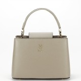 Cumpara ieftin Geanta gri deschis din piele naturala 8950 132