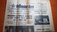 ziarul romania libera 1 iulie 1982 - ceausescu s-a intalnit cu richard nixon foto
