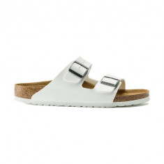 Birkenstock papuci Arizona femei, culoarea alb, 552683 552683-White