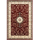 Covor Model Lotos 523-210, Marime 50 x 80 cm, Rosu, Inaltime Fir 8 mm, Antialergic, Polipropilena, Living, Dormitor, Sufragerie, Birou