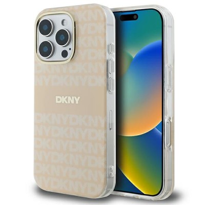 DKNY - Hardcase Repeat Texture Patern &amp;amp;amp; Stripe MagSafe (DKHMP16LHRHSEP) - iPhone 16 Pro - Pink foto