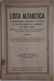 Lista alfabetica a penumelor (numelor de botez) ce se pot induce in registrele de stare civila &ndash; Gavrila Petri