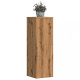 Cumpara ieftin Suporturi plante, 2 buc., stejar artizanal, 33x33x100 cm, lemn