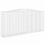 Cumpara ieftin Cos gabion arcuit, 400x50x180/200 cm, fier galvanizat