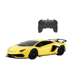Masinuta cu telecomanda Rastar - Lamborghini galben, scara 1:24