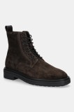Gant pantofi de piele &icirc;ntoarsă Boggar culoarea maro, 31643135