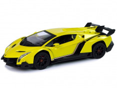 Masinuta sport RC pentru copii cu telecomanda, Lamborghini Veneno galben MCT 9741 foto