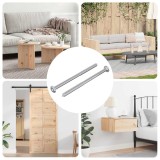 vidaXL Șurub 2 pcs Argintiu M6 x 100 mm Oțel 864418