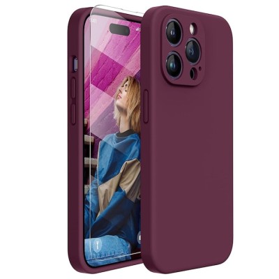 Husa Telefon iPhone 16 Pro 6.3 Matte Bordo foto