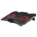 Cooler Laptop Esperanza Buran, iluminare Led, 4 ventilatoare, 2 port USB, pozitie reglabila, negru