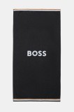 BOSS prosop din bumbac culoarea gri, 50544840