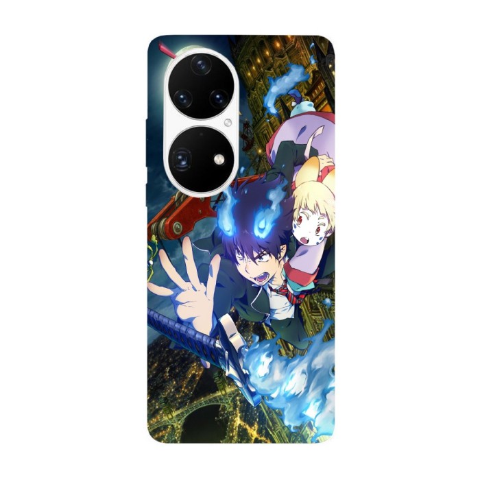 Husa compatibila cu Huawei Nova 8i model Blue Exorcist battle, Silicon, TPU, Viceversa