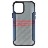 Toc TPU+PC Carbon Fiber Apple iPhone 12 Pro Blue