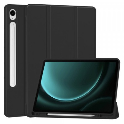 Husa pentru Samsung Galaxy Tab S10 FE / Tab S9 FE, Techsuit, Flex Trifold, Neagra foto