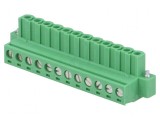 Regletă de conexiuni deconectabilă 12 piste 5,08mm drept