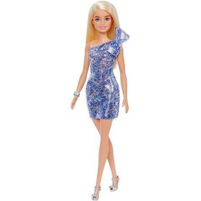 Barbie: Papusa blonda party in haine albastre - Mattel foto