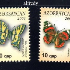 AZERBAIJAN 2009, Fauna, Fluturi, serie neuzata, MNH