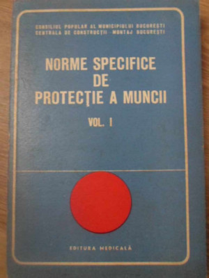 NORME SPECIFICE DE PROTECTIE A MUNCII VOL.1 SANTIERE DE CONSTRUCTII-COLECTIV foto