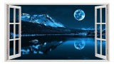 Cumpara ieftin Autocolant decorativ, Fereastra, Planete, Multicolor, 83 cm, 133ST, Oem