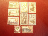 Serie mica Ceylon 1938 - Motive locale R.George VI , 9 val. stampilate, Stampilat