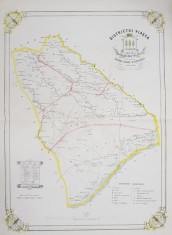 HARTA DISTRICTU VLASCA de MAIOR D. PAPPASOGLU , 1863 foto