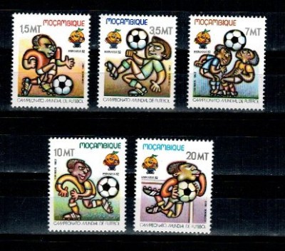 Mozambic 1982 - CM fotbal Spania, serie neuzata foto