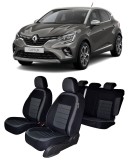 Cumpara ieftin Set huse scaune originale RENAULT CAPTUR 2020 (Bancheta fractionata si husa cotiera)