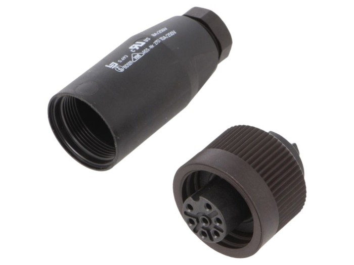 Conector mamă circular pe cablu IP67
