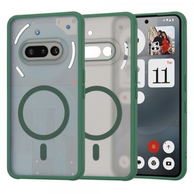 Husa MagSafe pentru Nothing Phone (3a), Techsuit, HaloFrost, Verde foto