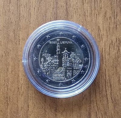 2 euro 2020, Dealul Crucilor, Lituania, UNC &amp;icirc;n capsula foto