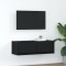 vidaXL Dulap TV Stejar negru 80x31x25,5 cm Lemn prelucrat 861510
