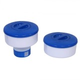 Dozator tablete clor,polipropilena,200 g,alb albastru