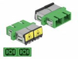 Cupla fibra optica cu protectie laser SC Duplex Single-mode M-M Verde, Delock 86892