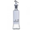 Recipient Pufo Savor din sticla pentru ulei si otet, 300 ml, alb