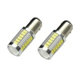 Set 2 Becuri LED compatibile P21/5W Portocaliu