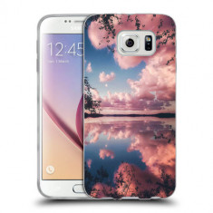 Husa Samsung Galaxy S7 Edge G935 Silicon Gel Tpu Model Pink Clouds foto