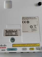 Acces point Cisco AIR-CAP2702I-E-K9 cu Power Injecter cadou foto