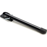 Picior de blocare pentru usi de poarta, inaltime 165 mm, diametru 14 mm, otel/cauciuc, negru