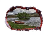 Cumpara ieftin Autocolant decorativ, Gaura in perete, Multicolor, 85 cm, 606STC-1, animale si pasari, Oem