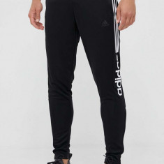 adidas pantaloni de trening culoarea negru, cu imprimeu IA3048