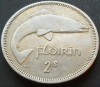 Moneda 2 SHILLINGS / 1 FLOIRIN - IRLANDA, anul 1962 *cod 209, Europa