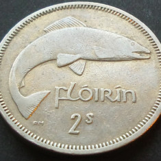 Moneda 2 SHILLINGS / 1 FLOIRIN - IRLANDA, anul 1962 *cod 209
