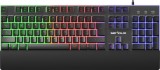 Tastatura gaming cu fir iluminata Serioux Nexor, interfata USB, numar de taste: 104, material ABS, anti-ghosting: 19 taste, lungime cablu 1.5m PVC, di