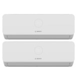 Aparat aer conditionat pentru 2 incaperi BOSCH Climate 3200i, 9000/12000 BTU, A++/A+, Inverter, Unitate externa 18000 BTU, Afisaj, alb