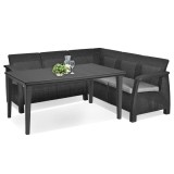 Cumpara ieftin Set de mobilier de grădină Corfu Relax cu masă Future grafit