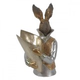 Cumpara ieftin Figurina Iepuras Paste bust din polirasina 16x13x30 cm